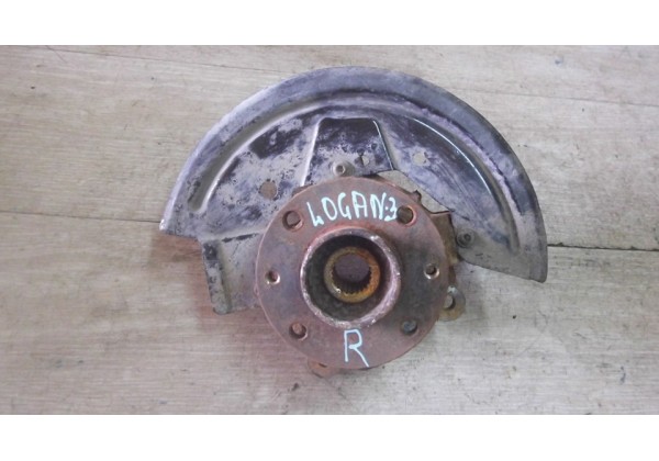 Цапфа, поворотний кулак правий Renault Logan 2, Sandero 2, 1.5 DCi, 23зуб, 400143444R